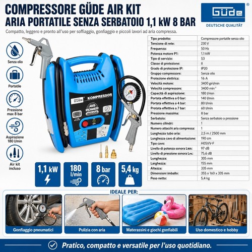 Compressore guede air kit aria - compressore,